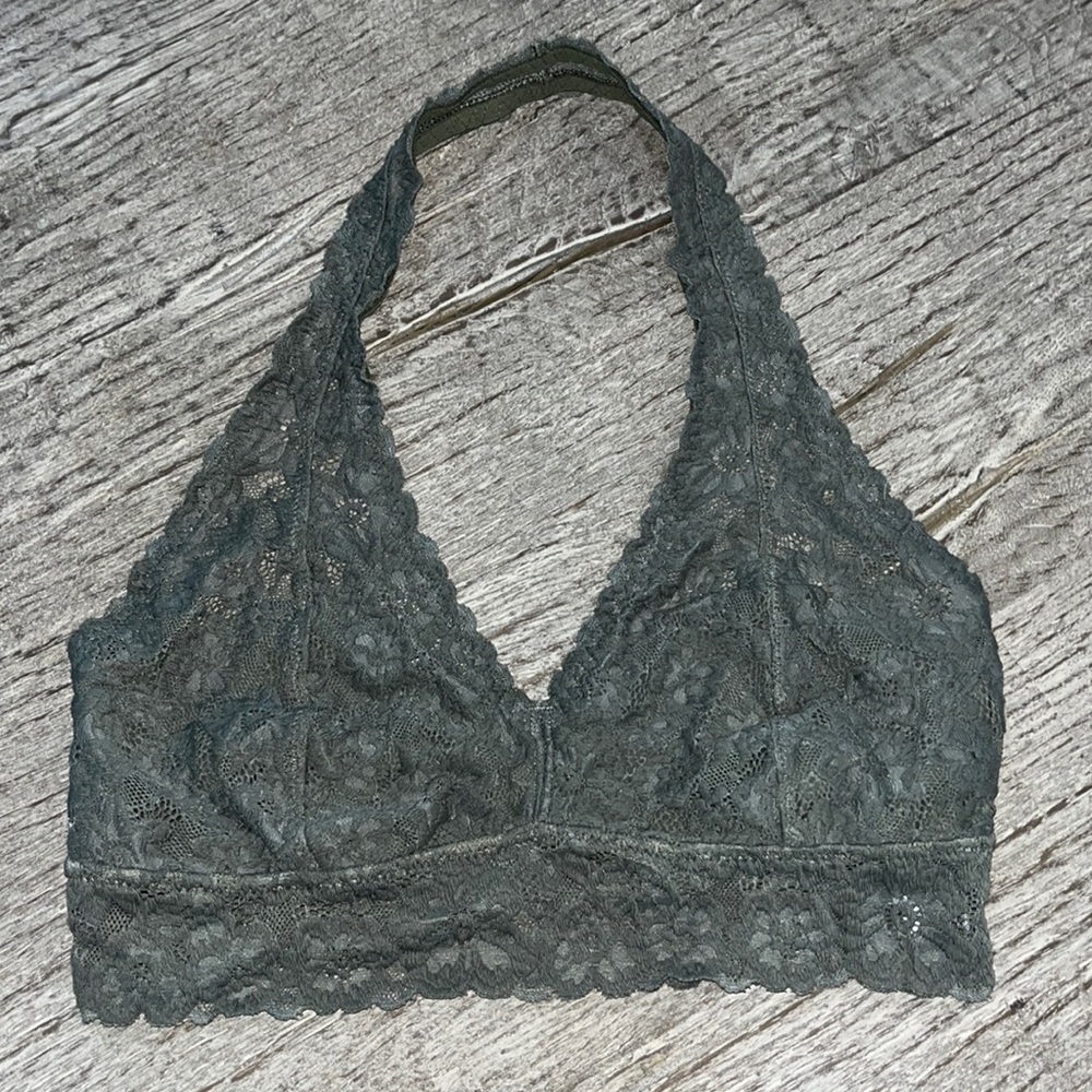 Aerie aerie halter top bralette lace Sz small